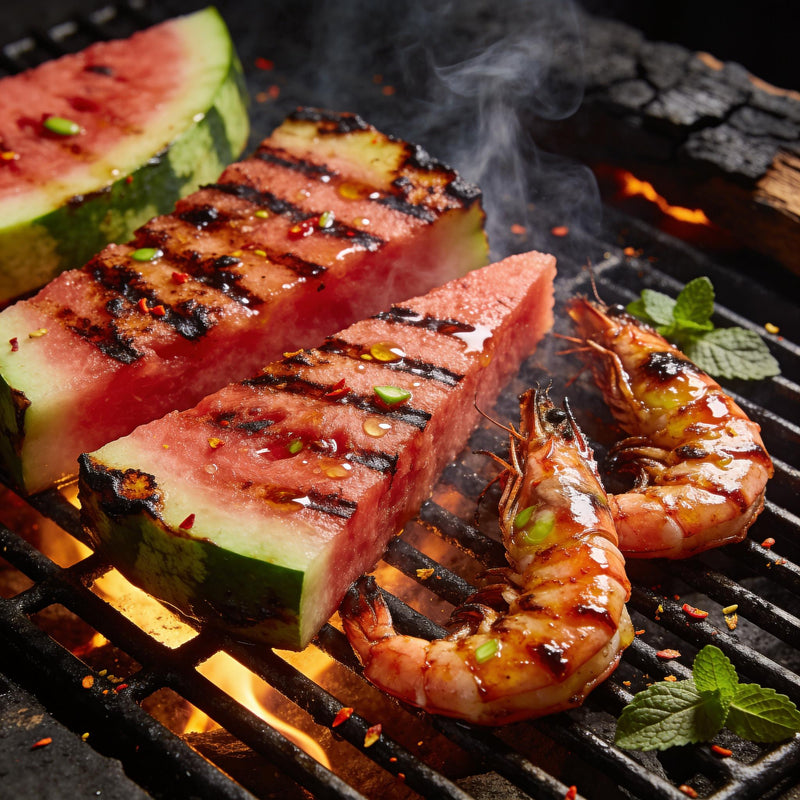 Watermelon category lifestyle photo - grilled watermelon steaks lifestyle photo