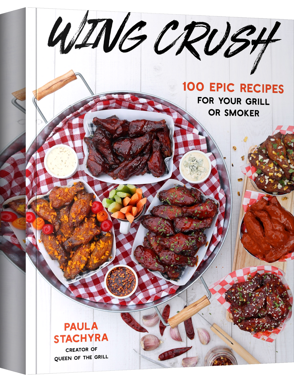 Wing Crush by Paula Stachyra paperback cookbook — front cover