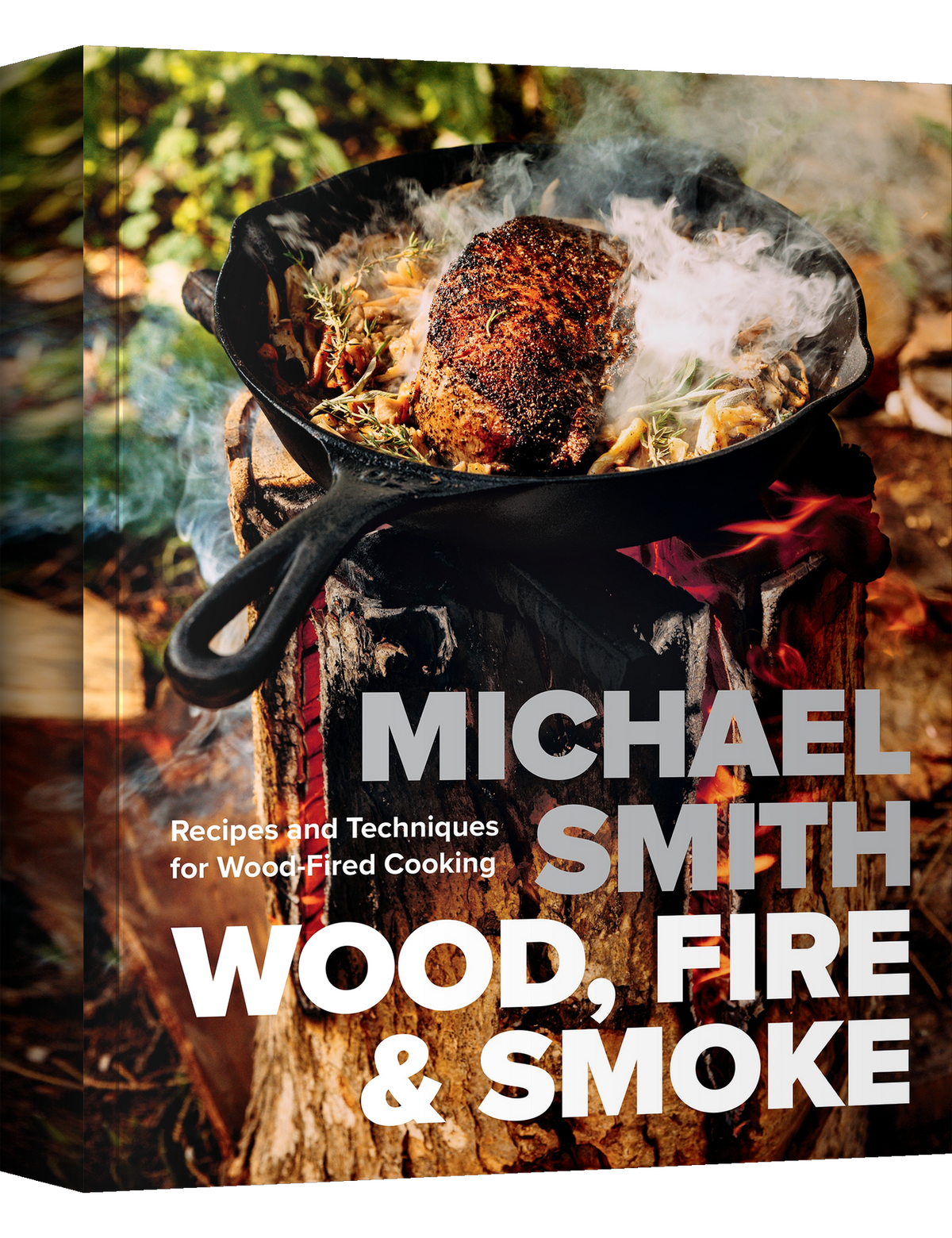 Wood, Fire & Smoke by Michael Smith hardback cookbook — front cover