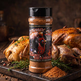 The Game Changer poultry & game seasoning styled with roast birds