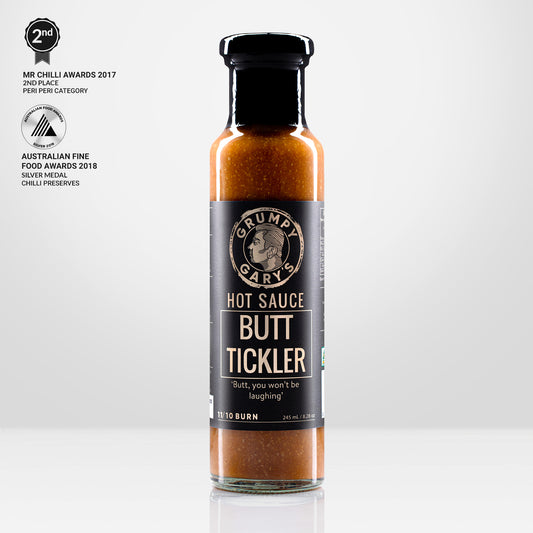 GRUMPY GARYS: Butt Tickler Hot Sauce – 245ml