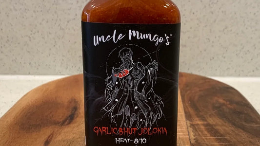 UNCLE MUNGOS: Garlic Bhut Jolokia Hot Sauce – 200ml