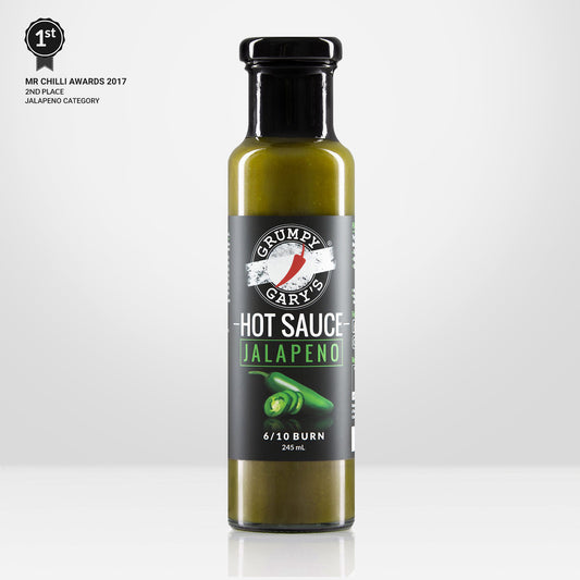 GRUMPY GARYS: Jalapeno Hot Sauce - 245ml