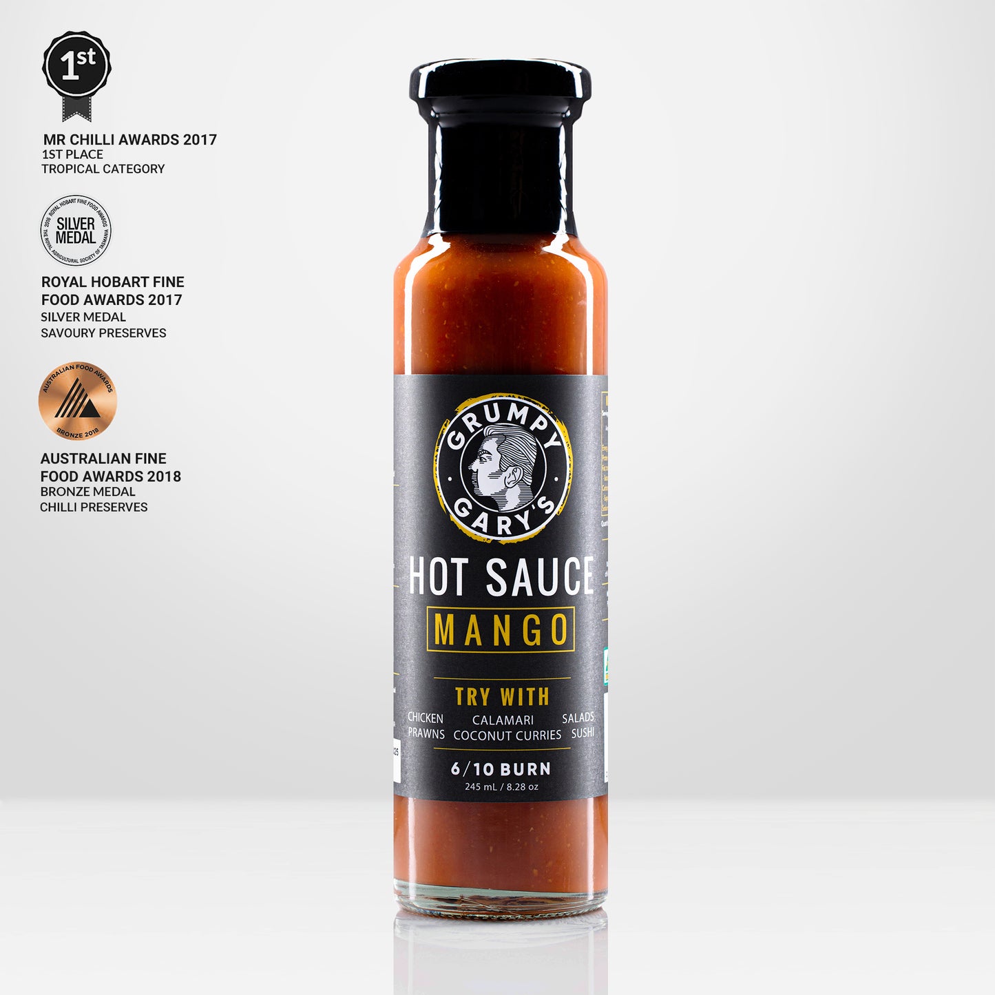 GRUMPY GARYS: Mango Hot Sauce – 245ml
