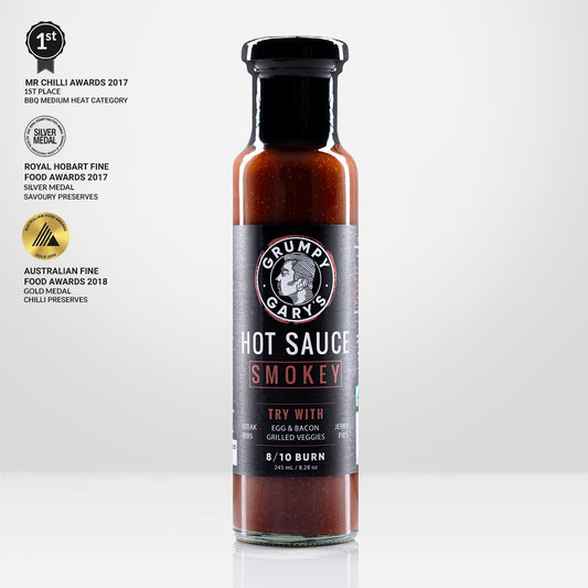 GRUMPY GARYS: Smokey Hot Sauce – 245ml