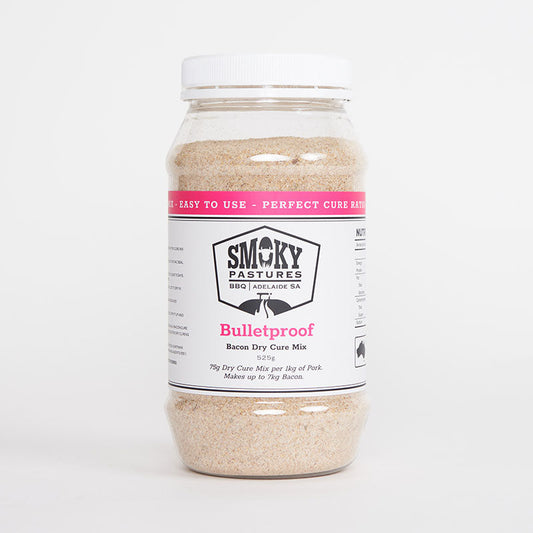 SMOKY PASTURES: Bulletproof Bacon Dry Cure Mix – 525g