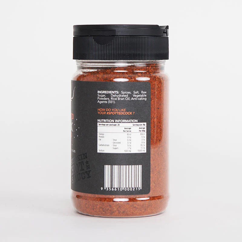 SMOKIN HOT N SAUCY: Spotted Cock Rub – 280g