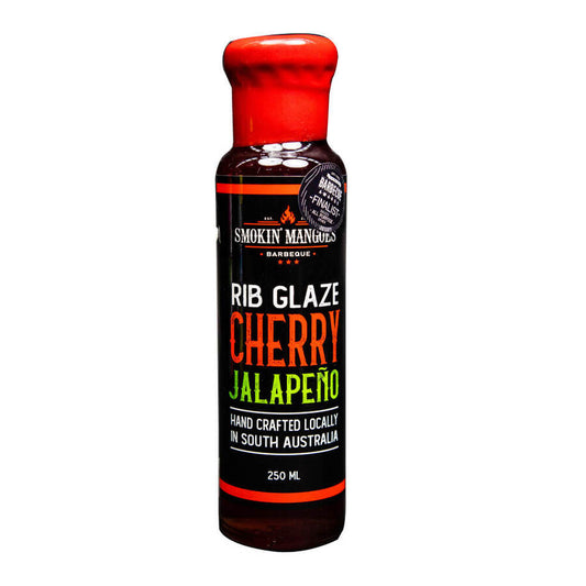 SMOKIN MANGOES BBQ: Cherry Jalapeno Rib Glaze – 250ml